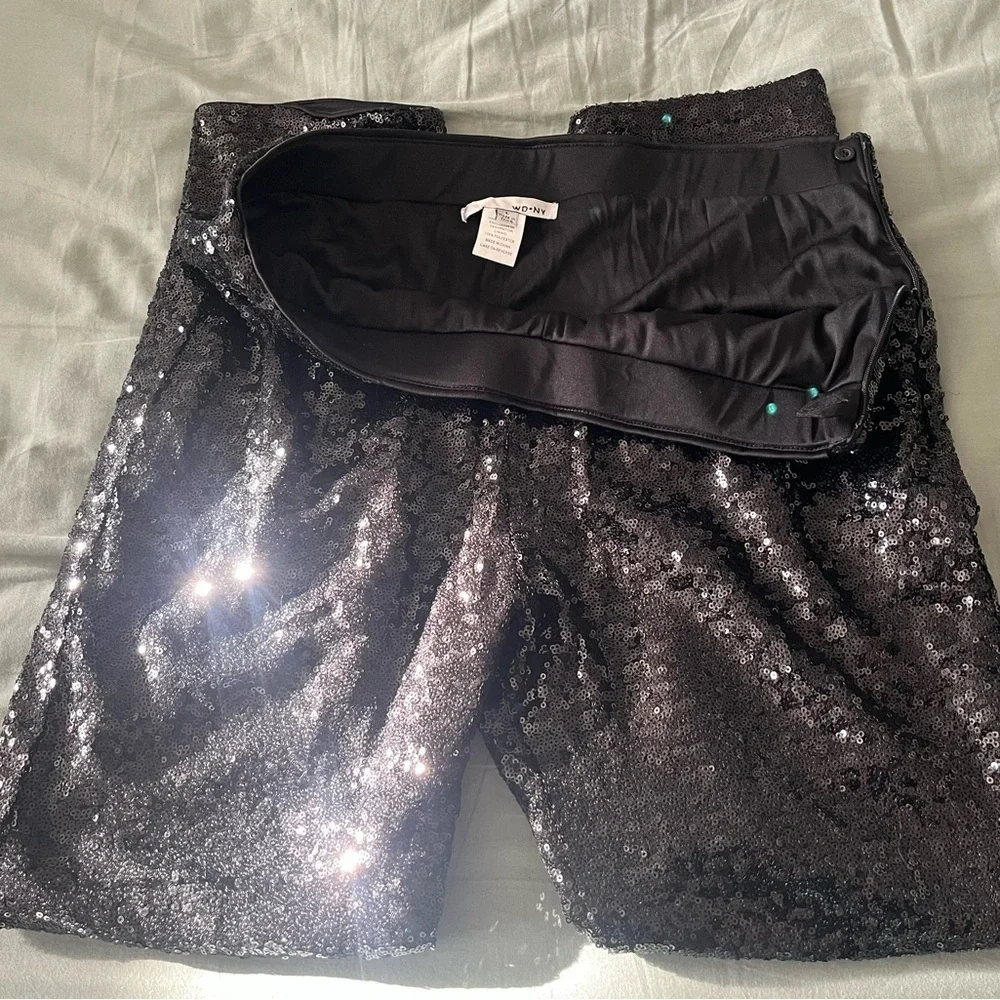 WD.NY Black Skinny Sequin Pants